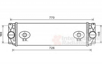 VAN WEZEL 30004582 -  Интеркулер